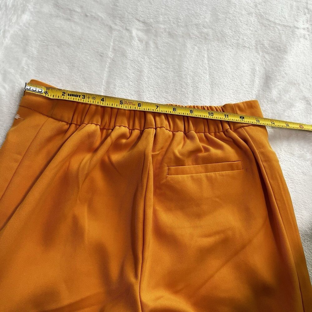 House Of Harlow 1960 Orange Pleated Wide Leg‎ Dress Pants Size Small - Picture 10 of 16